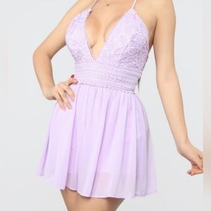 fashion nova romper lavender size XL